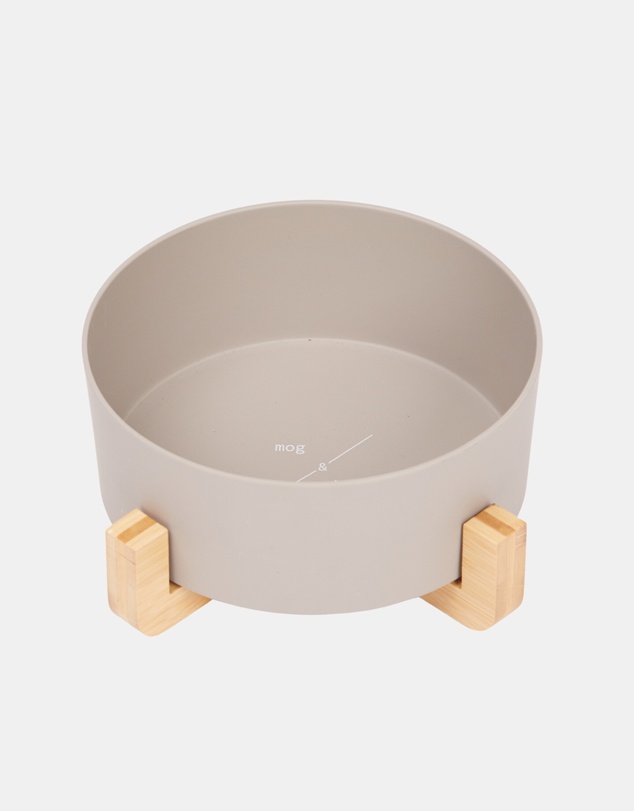 Mog & Bone - Single Bamboo Dog Bowl Mocha