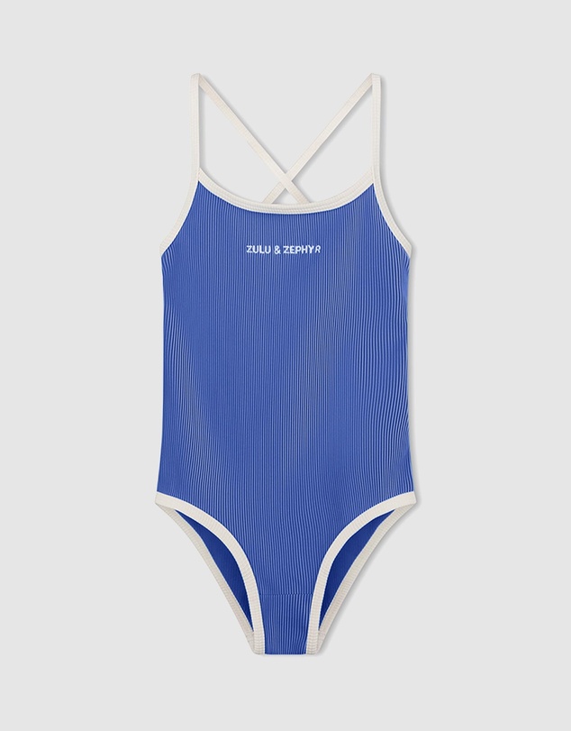 Zulu & Zephyr Mini - Mini Stripe Logo One Piece - Kids-Teens