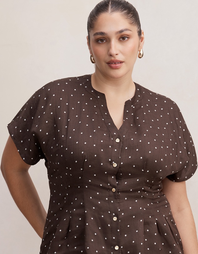 Forever New Curve - Jemma Curve V Neck Blouse