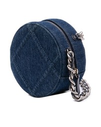 Pre-Loved by Azura Reborn - Pre-Loved Denim 19 Round Clutch with Chain