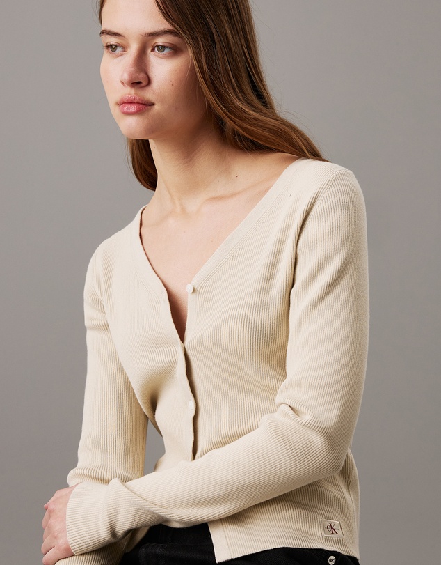 Calvin Klein Jeans - Slim Ribbed Cotton Cardigan