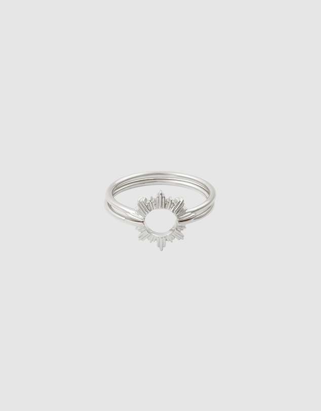 Wanderlust + Co - Sunseeker Silver Ring Set