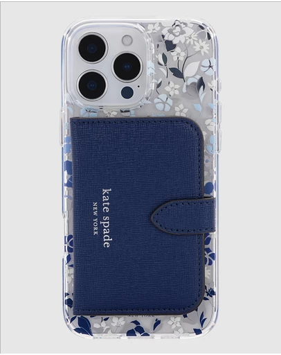 Kate Spade - Kate Spade Flowerbed Blue Case & Wallet Bundle Pack