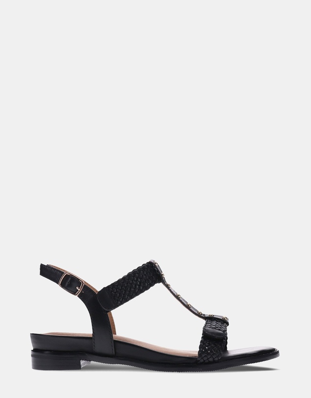 Mia Vita - Olympia Adjustable Sandal - Black
