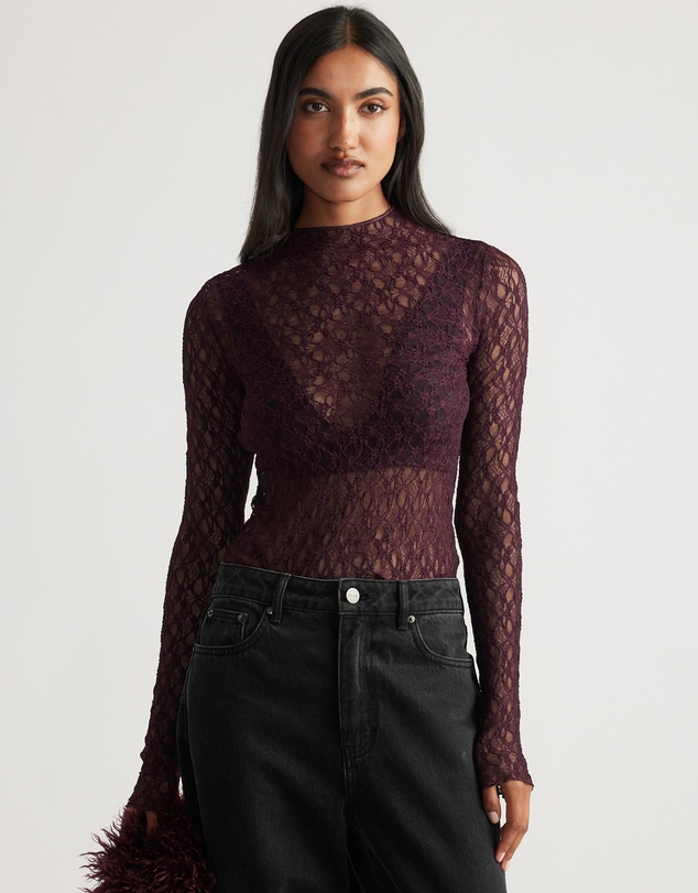 Decjuba - Amber Lace LS Top