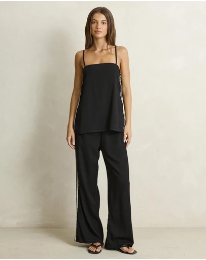 Rhythm - Linen Lace Top