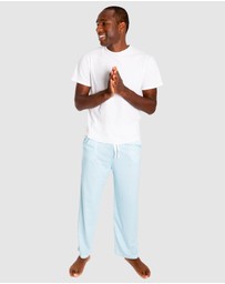 Sant And Abel - Men's Sky Blue Jersey Stripe PJ Pants