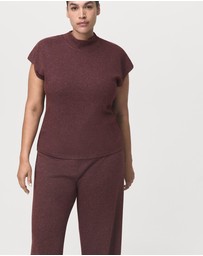 M.N.G - Knitted Trousers With Elastic Waistband