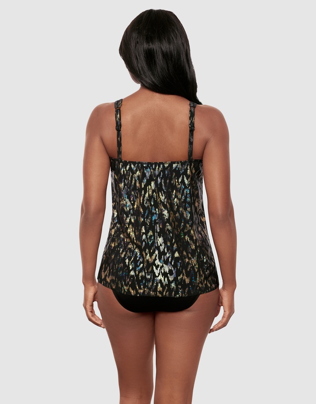 Miraclesuit Swimwear  - Sparkle Plenty Mirage Loose Fit Slimming Underwired Tankini Top