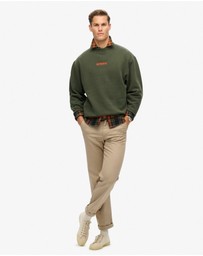 Superdry - Micro Logo Graphic Loose Crew