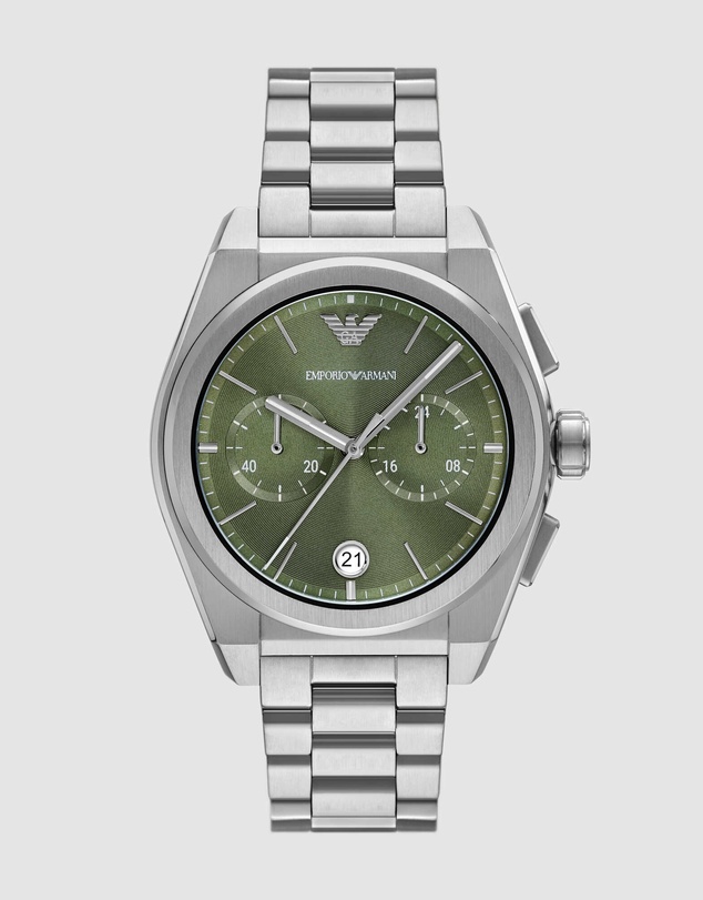 Emporio Armani - Silver Tone Chronograph Watch