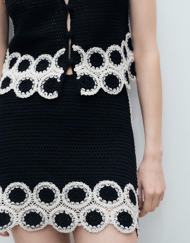 M.N.G - Ton Crochet Skirt