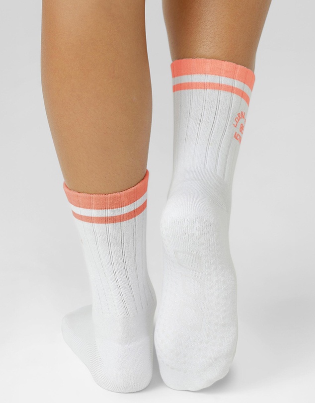 Lorna Jane - Throwback Pilates Grip Crew Socks