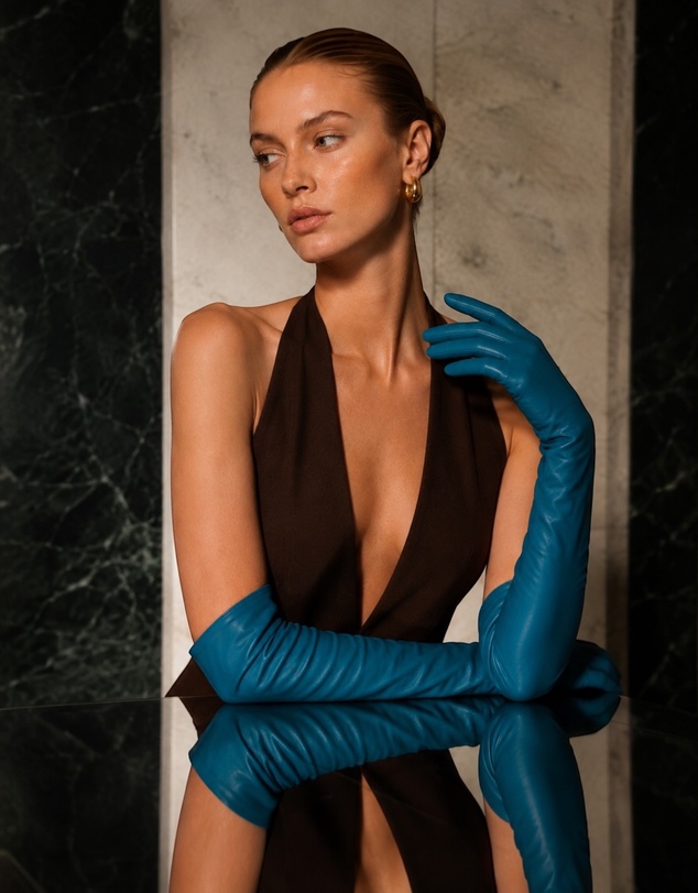 High Heel Jungle - Milana Opera-Length Leather Gloves