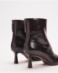 AERE - Karina Leather Ankle Boots