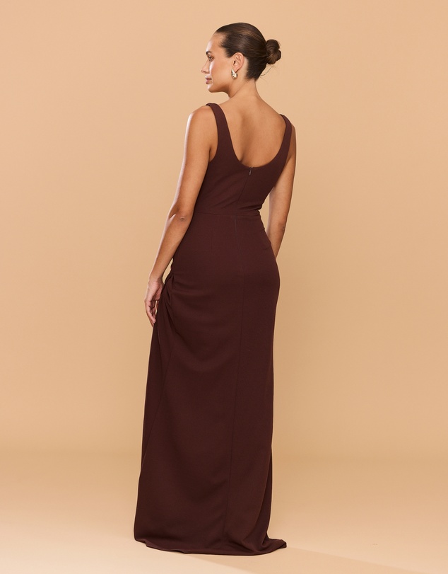 CATHERINE FERRARO - Elena Square Neck Gown