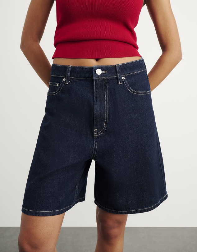 Jag - Cora Mid Rise Denim Jort