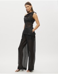 Lover - Layla Asymmetric Sheer Top