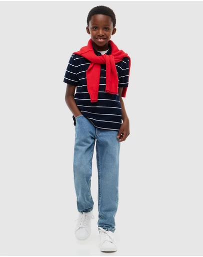 Tommy Hilfiger - Regular Fit Interlock Knit Polo Shirt - Kids