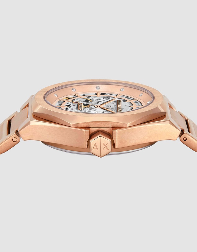Armani Exchange - Rose Gold Analogue Watch