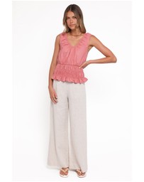 Petal & Pup - Lucilla Shirred Waist Top - Petal Pink