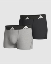 adidas Sportswear - 2 Pack Active Flex Cotton Trunk Underwear