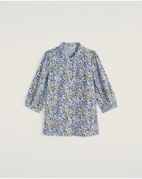 Seasalt - Seasalt Cornwall Blue Hope Cottage Blouse