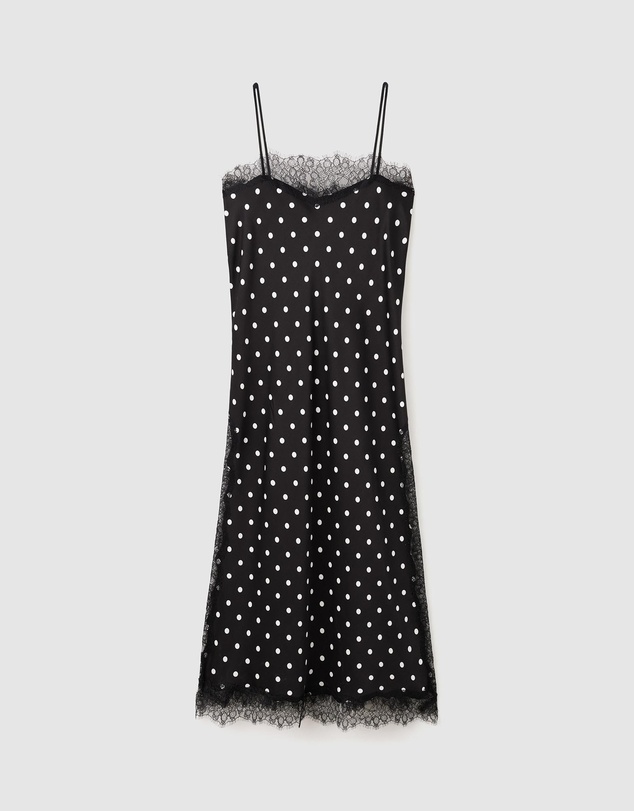 M.N.G - Long Lace Polka Dot Top