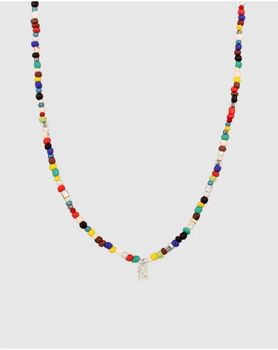 Kuzzoi - ICONIC EXCLUSIVE - Beaded Necklace with Sterling Silver Elements