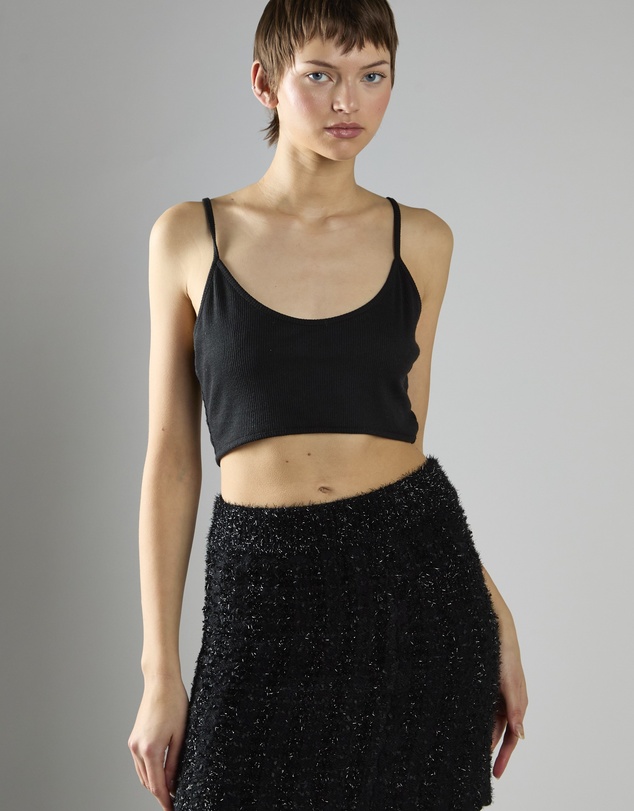Glamorous - Tinsel Knitted Mini Skirt