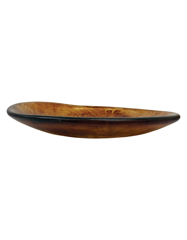 Urban Attitude - Urban Attitude SHAY Extra Large Bowl Height 6cm lowest 12cm highest by Width 52.5cm x 60cm - Dark Cocoa