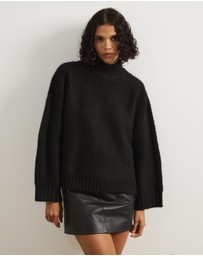 Atmos&Here - Charll Funnel Neck Knit Jumper