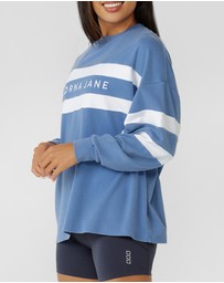 Lorna Jane - Campus Oversized Washed Lightweight Sweat