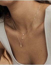 Luna Rae - Solid Gold - Diamond Luminous Necklace