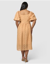 Something 4 Olivia - Eliza Broderie Midi Dress