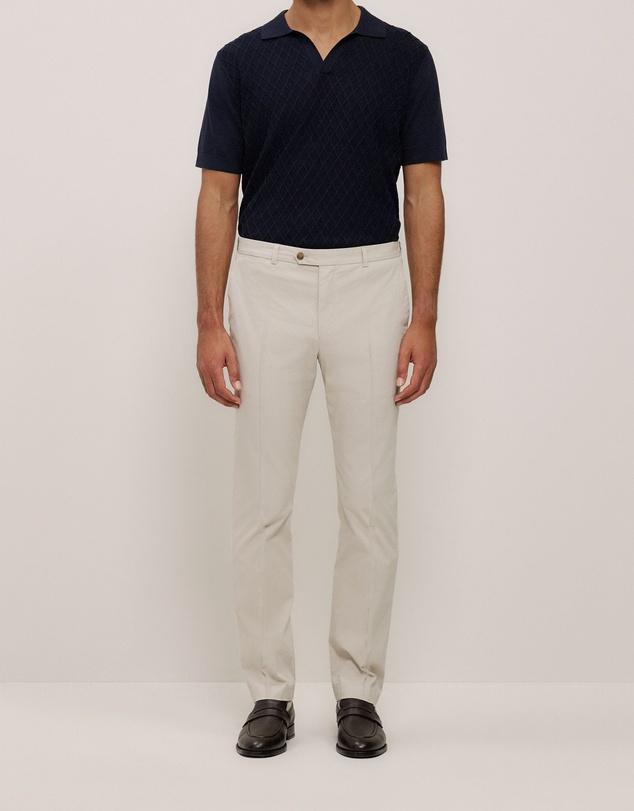 Trenery - Cotton Twill Trouser in Fawn