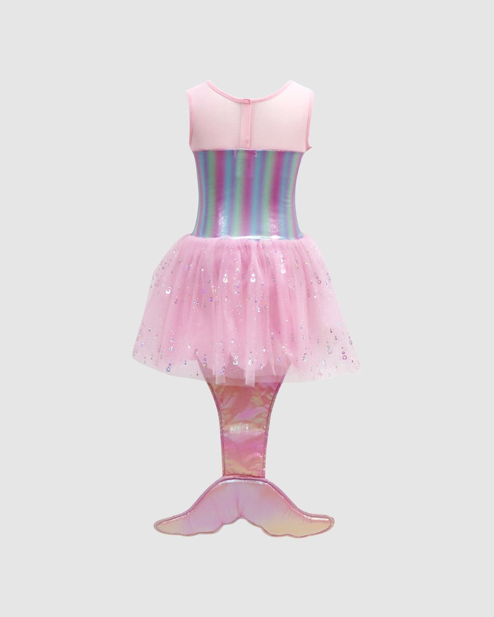 open lace back dress LEXLEY Baby Pink Romantic Floral Applique Tulle Mermaid Prom Formal Gown main image 1