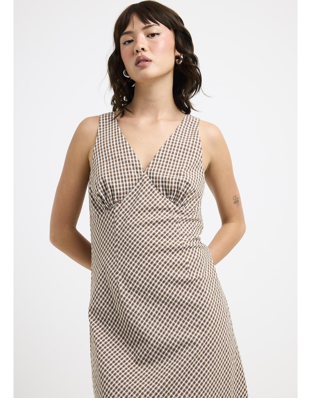 Subtitled - Kaia V Neck Midi Dress