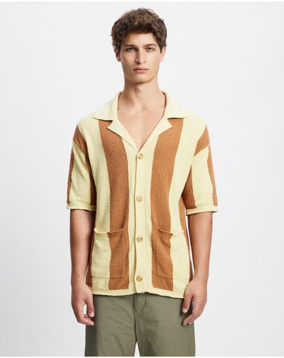 Pale Yellow & Rust