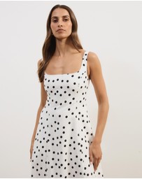 Atmos&Here - Pippa Sleeveless Linen Blend Midi Dress
