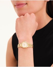Rosefield - Gaia XS Creme Gold-Tone Bracelet Watch