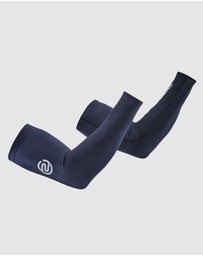 SKINS - SKINS Compression Unisex Series-1 Running/Football/Gym Arm Sleeve Navy Blue