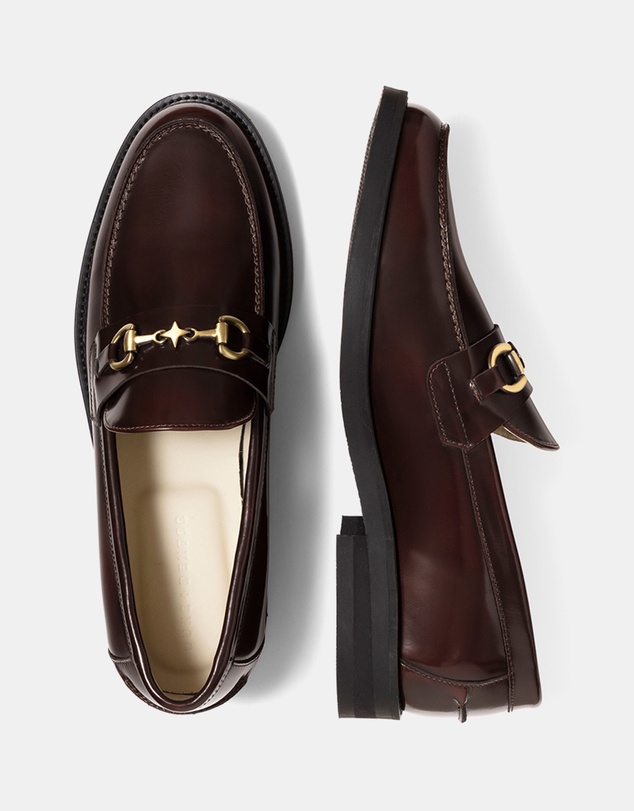Duke + Dexter - Wilde Buffed Red Plus Bit Loafer - Men's