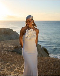 CATHERINE FERRARO - Penelope Halter Flower Dress