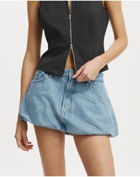 Cotton On - Bubble Denim Skirt