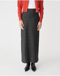 Forcast - Courtney Bias Satin Skirt