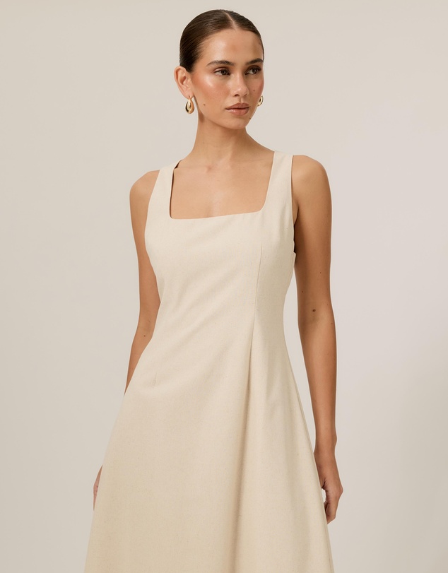 Tussah - Andy Square Neck Midi Dress