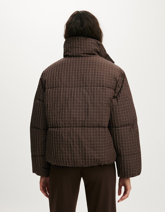 Cotton On Body Active - The Mother Puffer Check Jacket