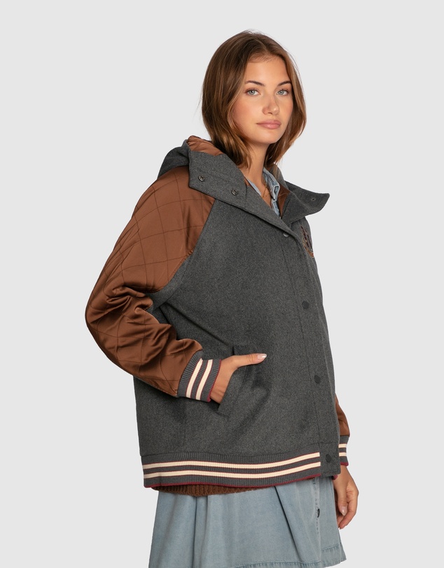 Belle & Bloom - Remix Bomber Varisty Jacket