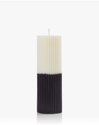 XRJ Celebrations - Pillar Two-Tone Dalmatian Candle